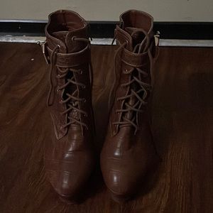 Womens Just Fab Heel Boots